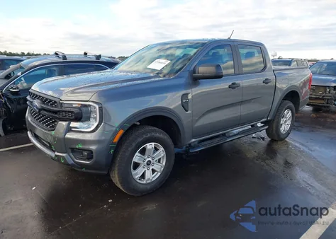 2024 Ford Ranger Xl из США, поврежденный, VIN 1FTER4BH1RLE46384